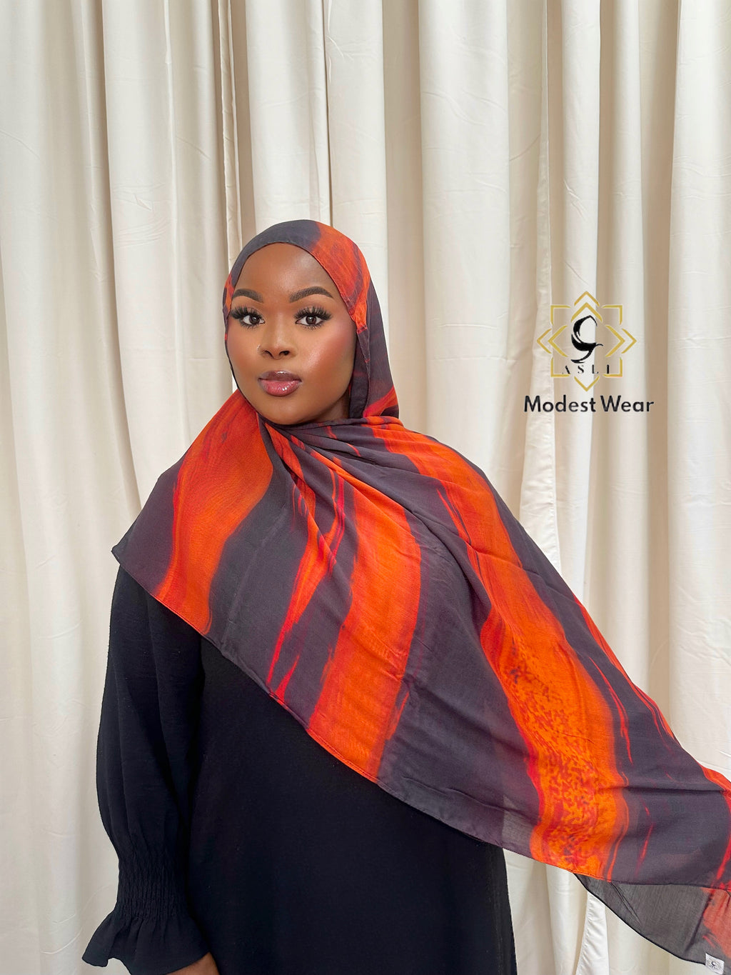 Molten Ember Modal Hijab