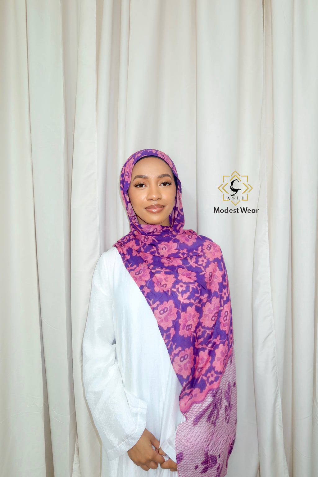 Orchid Lace Modal Hijab
