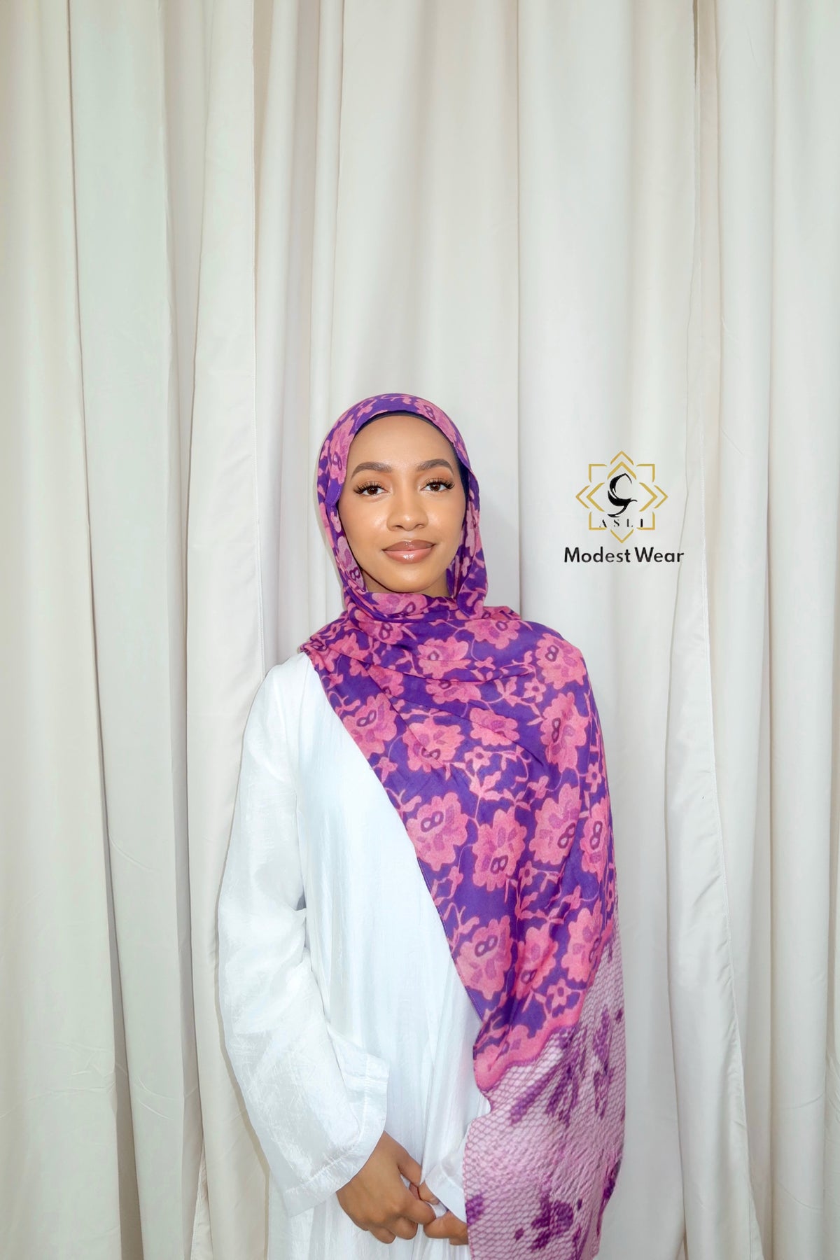 Orchid Lace Modal Hijab