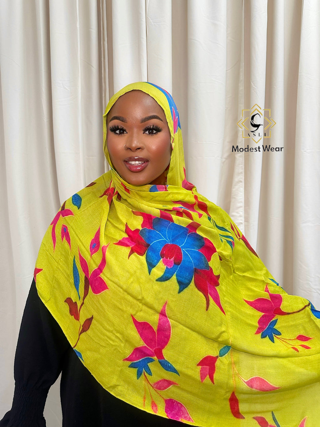 Citrus Bloom Modal Hijab