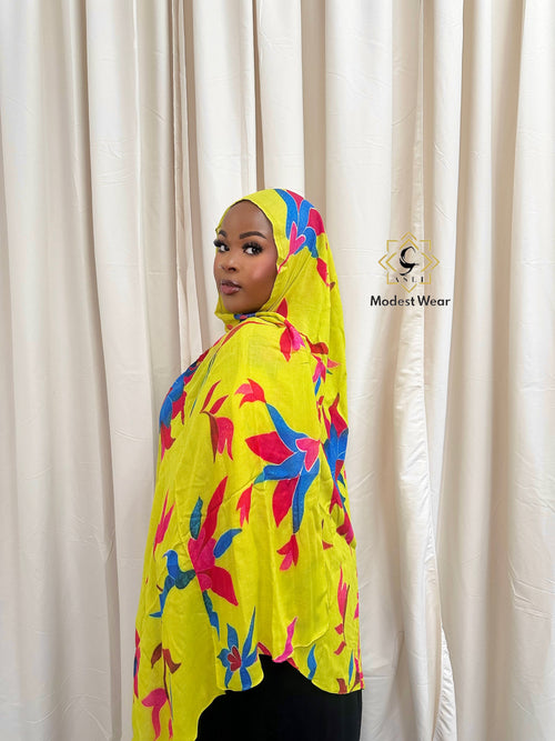 Citrus Bloom Modal Hijab