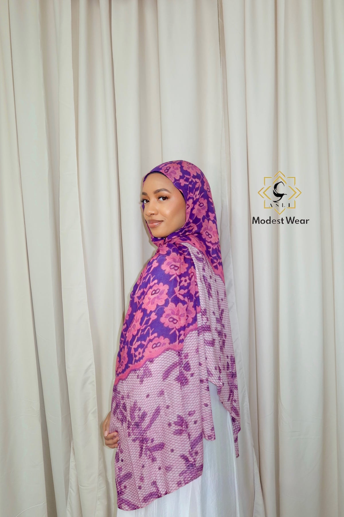 Orchid Lace Modal Hijab