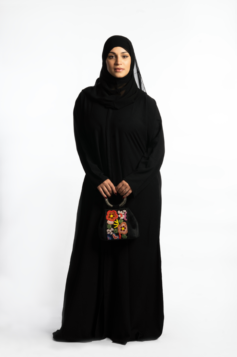 The 'Essential Pocketed Comfort' Black Abaya