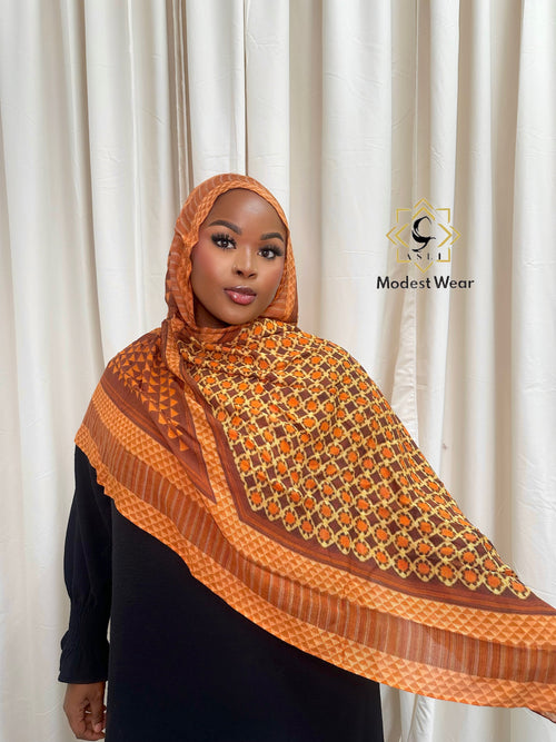 Autumn Mosaic Modal Hijab