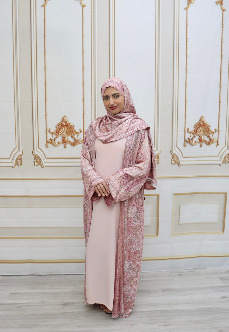Kashmir Abaya with Shawl